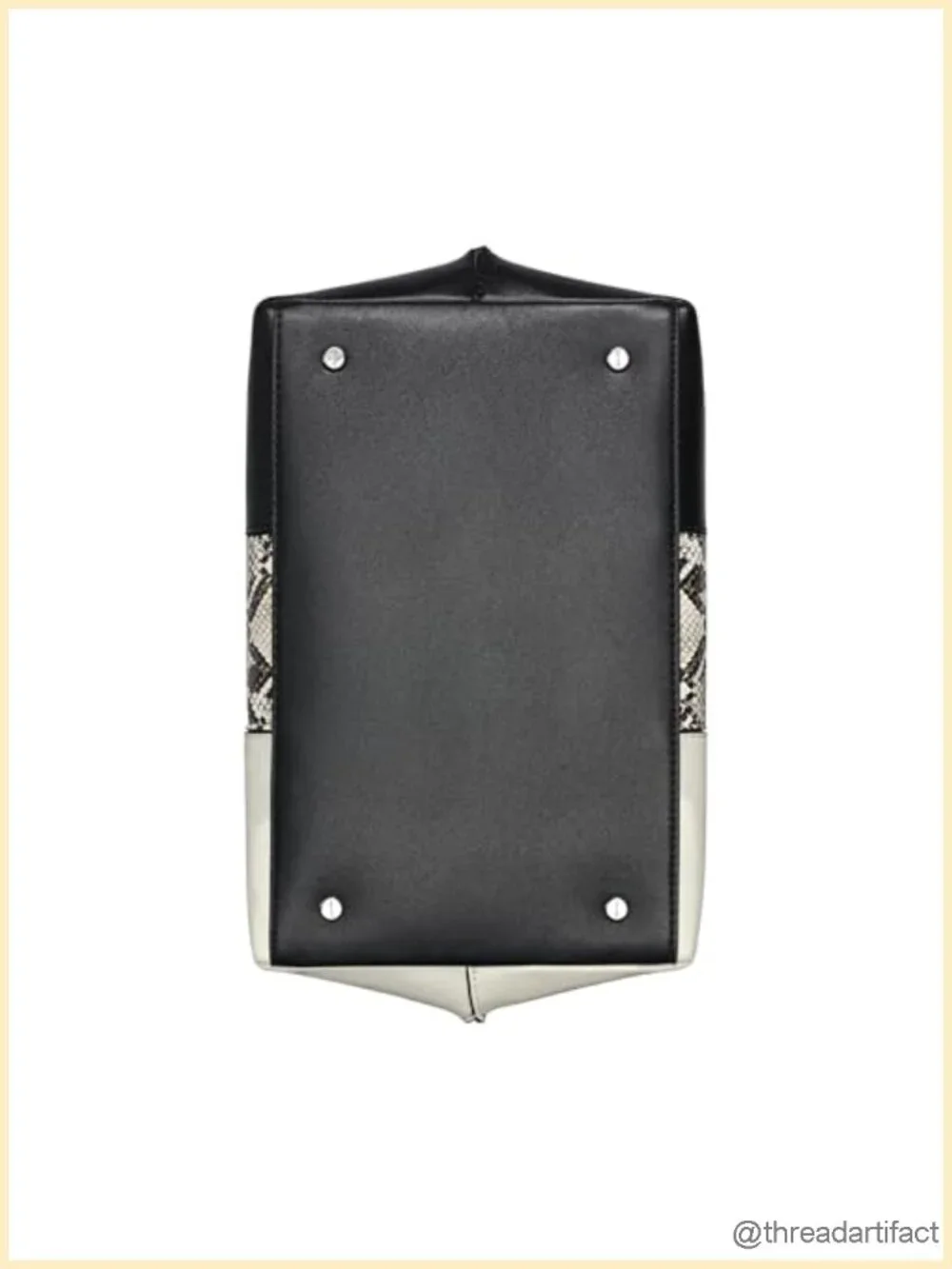 Vinyl Satchel with Removable Crossbody Strap 2-in-1